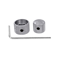 Capot de potentiomètre double couche en métal pour guitare électrique et basse, bouton de volume et de tension