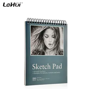 Wholesale Factory 100 Sheets 9x12 Coloring Sketch Pad Spiral Bound Sketchbook For Drawing
