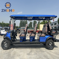 Voiture de golf électrique haute performance 8 places, voiturette de club, buggy de golf, moteur 5 kW, autonomie de 100 km, voiturette de golf