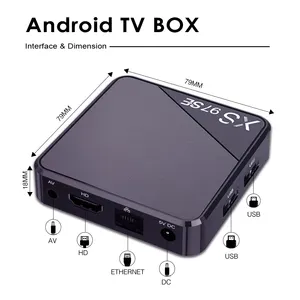 Xs97 se 1GB 8GB allwinner h313 Décodeur TV Android 4K Smart Tvbox oem android box TV