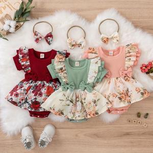 Set pakaian bayi perempuan cantik anak-anak berkualitas tinggi gaun bayi perempuan - Product Image 2