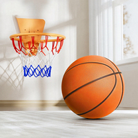 Ballon de basketball silencieux lesté taille 7, revêtement PU, écologique, durable, logo personnalisé, boîte couleur, haute résilience, éponge anti-chute