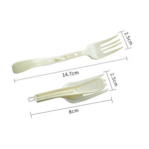 Cấp thực phẩm PP dùng một lần gấp ngã ba nhựa có thể gập lại dĩa - Product Image 4