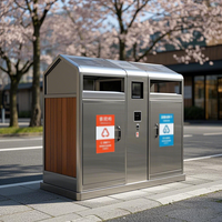 Nouvelle poubelle rectangulaire en métal avec couvercle et pavé tactile, design moderne, pour usage domestique ZENEWOOD FGS013