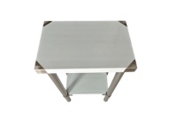 Table de travail en acier inoxydable 304 Xiangying OEM ODM, épaisseur 1,0 mm, 2 niveaux, amovible, pour cuisine commerciale, certifiée NSF