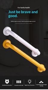 HUCI Umweltfreundliche Moderne Design-Edelstahl-Haltegriffe, Barrierefrei, Rutschfest, Schwarz, für Senioren und Behinderte im Badezimmer und WC - Product Image 5