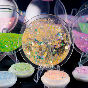 Paillettes en vrac personnalisées en forme d'étoile, de lune, de feuille et de lettres, à paillettes irrégulières et épaisses pour la résine, les gobelets, l'artisanat et les sapins de Noël - Product Image 3