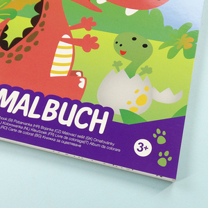 Divertente Design Morbido Della Copertura A5 Libri <span class=keywords><strong>Da</strong></span> Colorare di <span class=keywords><strong>Dinosauro</strong></span> Giocattoli di Disegno Per I Bambini Con Occhi di Plastica - Product Image 4
