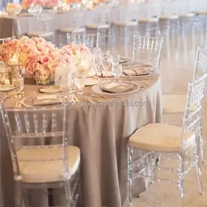 Wholesale Hot Sell Clear Crystal Transparent Tiffany Acrylic Chiavari Chairs For Wedding Room