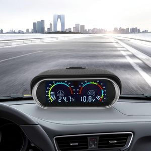 Nouveau Compteur Horizontal LCD Deux-en-Un Coloré de Température de l'Eau et de Tension Modèle ZC-241018-79 pour Camions et Véhicules - Product Image 5