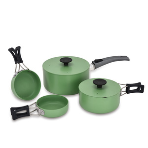 Ustensiles de cuisine de camping portables pliables en aluminium léger Cuisine en plein air Matériaux écologiques compacts et portables - Product Image 1