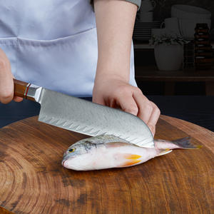 Juego de Cuchillos de Cocina Profesionales de Alta Calidad con Mango de Madera de Palisandro, Logotipo Personalizado, Juego de Cuchillos de Cocina Japoneses de Acero de Damasco - Product Image 4