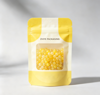 Sachet personnalisé imprimé à trois soudures latérales avec fermeture éclair en PE, forme spéciale, pour bonbons et gommes