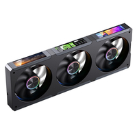 Ventilateur de boîtier Jonsbo ZC-360 blanc avec synchronisation RGB, éclairage ARGB, roulement à billes PWM 3 côtés, cuivre et aluminium, 5W pour refroidissement liquide d'ordinateur
