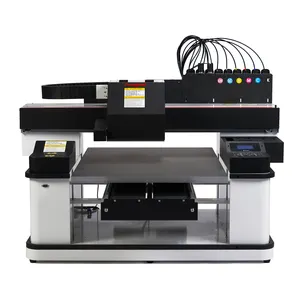 2 atau 3 Kepala Cetak 6090 Mesin Cetak Format Vakum Besar A1 Uv Printer Flatbed