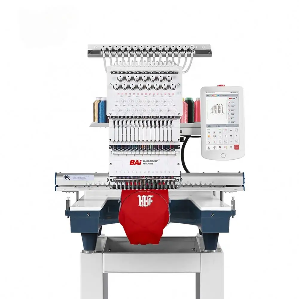 Apparel Machinery Embroidery Machines Hat Embroidery Machine Embroidery Computerized BAI single head multi needles