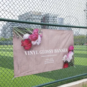 Benutzer definierte Voll farbe PVC Outdoor Hängende Wand Sport Event Werbung Vinyl Banner mit doppelseitigem Druck Mesh Zaun Banner