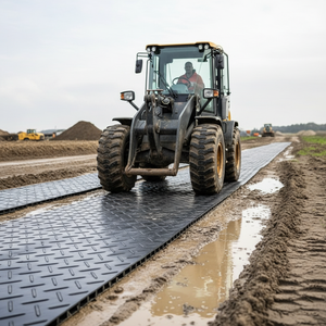 Tapis de protection temporaire ZSPE HR-GPM PE pour routes, 4x8 pieds, taille personnalisée, pour machines lourdes, épaisseur 10-102 mm, découpe 10 mm/15 mm - Product Image 4