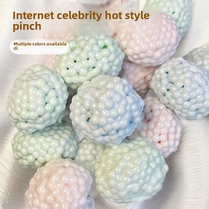 Milk Skin Glutinous Rice Cake <b>Squeeze</b> Toy Handmade <b>Ball</b> Ice Skin Chatter <b>Ball</b> Handcraft DIY Stress Relief Youth Gift Rubber - Product Image 1