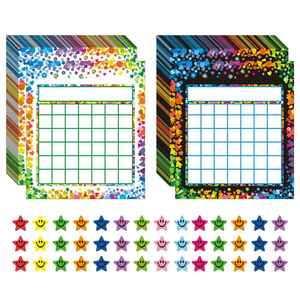 Paquete de 80 Pegatinas de Incentivo Coloridas para Niños, Estudiantes, Aula, Hogar, Gestión del Comportamiento, 2400 Pegatinas de Estrellas, Material de Papel - Product Image 1