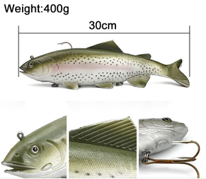 Nuovo OEM 30CM 135G sovrappeso di grandi dimensioni simulare il pesce esca esca per pesca d'altura esche artificiali morbide per <span class=keywords><strong>La</strong></span> pece - Product Image 6