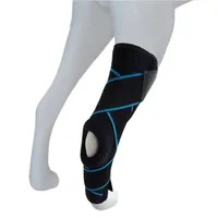Support de genou pour chien 3D Joint Acl Brace Pet For Dogs Sleeve Neoprene Open Petella With Collar Hinged Protector Hind Leg 3 Pcts