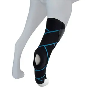 ข้อเข่าสุนัขข้อ3D ACL รั้งสัตว์เลี้ยงสำหรับสุนัขแขนเสื้อนีโอพรีนเปิดปกมีบานพับป้องกันขาหลัง3ชิ้น - Product Image 2