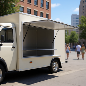 Cadre en alliage d'aluminium 53x33, fenêtre de concession pour camions de restauration, porte de service résistante à la pluie avec fente pour verre - Product Image 2