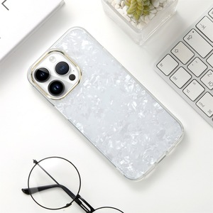Electroplated <span class=keywords><strong>Seashell</strong></span> kết cấu điện thoại di động Trường hợp đối với Apple iPhone 11 12 13 14 15 16 17 Pro Max rắn màu chống-mùa thu Bìa - Product Image 5