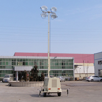 İnşaat Taşınabilir Mobil Işık Kulesi dizel Işık Kulesi Portatif Jeneratör Bahçe Lambaları ile Fiyat