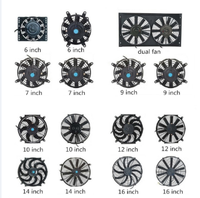 Ventilateur de radiateur électrique universel pour voiture, 10 pouces, 12V 24V, 80W, pour mini-camionnette/mini-bus léger