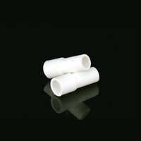 63 manchons isolés en silicone à clip à ressort de type droit, 250-4,8 mm, blancs