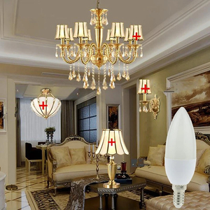 Bombilla LED de alto brillo 220V 3W E14, luz interior blanca fría cálida para decoración del hogar, candelabro de velas - Product Image 4