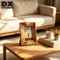 Bingkai Foto Kayu Retro DX Designs 4x6 5x7 8x10 Inch, Bingkai Gambar Kayu Multi-Piece, Dekorasi Meja Rumah Vintage