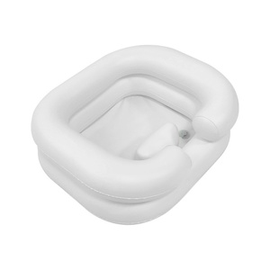 Bassin de lavage de cheveux gonflable portable avec logo et couleur personnalisés pour personnes âgées, salle de bain, hôpital, salon – Durable - Product Image 4