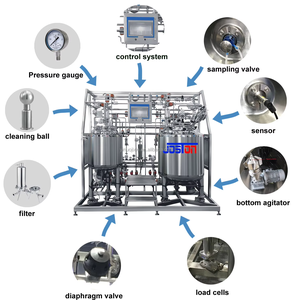 Equipo de Mezcla de Soluciones por Inyección Controlado por PLC CIP SIP Automático, Sistema de Preparación de Líquidos - Product Image 6