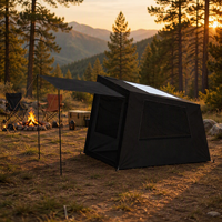 Tente de camping gonflable pour 4 personnes, abri souterrain, une pièce, une salle de bain, quatre saisons, imperméable, cabane extérieure