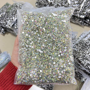 WHATSTONE OEM ODM Custom Non Hot Fix Stone Paquete grande de diamantes de imitación de vidrio al por mayor para el diseño del vestido de novia - Product Image 1