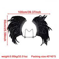 Ailes de Fée Papillon en Plumes Douces pour Adultes, Femmes, Adolescentes – Accessoires de Déguisement pour Halloween, Carnaval, Mascarade, Photographie