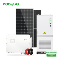 Système Énergétique Zonyue 261 kWh, Armoire de Batterie LFP Refroidie par Liquide, Onduleur Hybride Solis 125 kW, PV 250 kW C&I