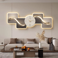 Nouvelle Horloge Murale LED Créative 2026 avec Détection Avancée pour Salon, Décoration Intérieure Unique, Horloge Silencieuse et Peinture Murale