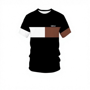 Camiseta de Manga Corta a Rayas con Diseño de León, Tejida, Moderna y Casual para Hombre, Transpirable para Verano - Product Image 2