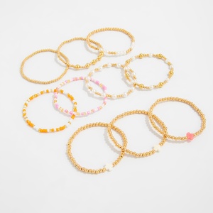 Pulseras de Cuentas con Dijes de Cruz y Perlas de Imitación CCB para Mujer, Cadena de Mano Apilable de Moda, Accesorios de Joyería de Tendencia - Product Image 6