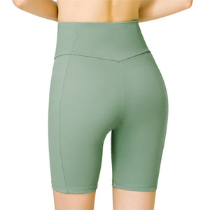 de <span class=keywords><strong>Yoga</strong></span> las mujeres Spandex botín grande pantalones cortos de gimnasio deporte corto de entrenamiento pantalones cortos - Product Image 4