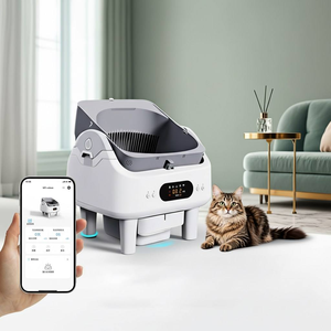 Arenero autolimpiable para gatos con eliminación automática de residuos programable, reduce el trabajo doméstico - Product Image 1