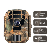 Mini caméra de chasse 1080P vidéo 36MP thermique pour la faune en extérieur, temps de déclenchement de 0,4 seconde, vision nocturne, étanche IP66