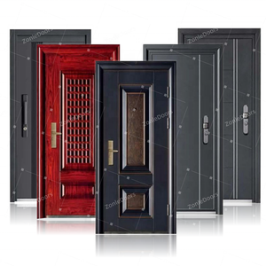 Puerta principal exterior moderna, diseños de puertas, puertas de entrada de hierro frontal, puerta de acero de seguridad para casa - Product Image 1