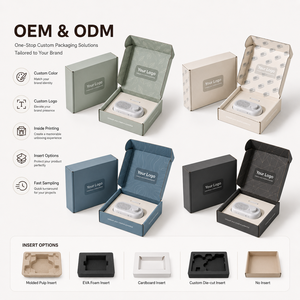 Boîte d'expédition personnalisée en gros avec insert découpé pour petits gadgets électroniques, emballage cadeau, directement de l'usine - Product Image 2