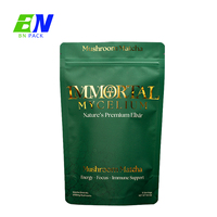 Emballage de Luxe Personnalisé pour Épices – Sachet Doypack à Fermeture Zip avec Estampage à Chaud Doré, Qualité Alimentaire, Scellage Thermique