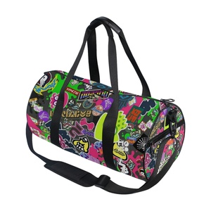 Wholesales Customized Print Logo Hipster Abstract Graffiti Style Sport Duffel Bag Travelling Bag - Product Image 3